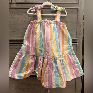 Cat & Jack Multicolor Striped Dress
